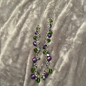 Necklace on faux silver chain.   From Premier Jewelry.   Barely worn.